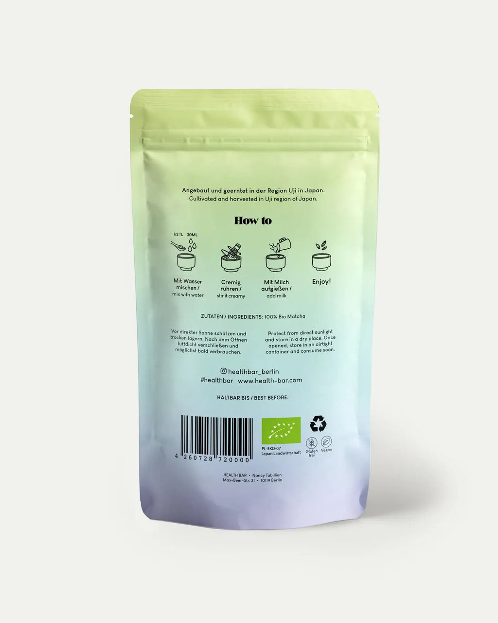Thé matcha bio cérémonial 50 g