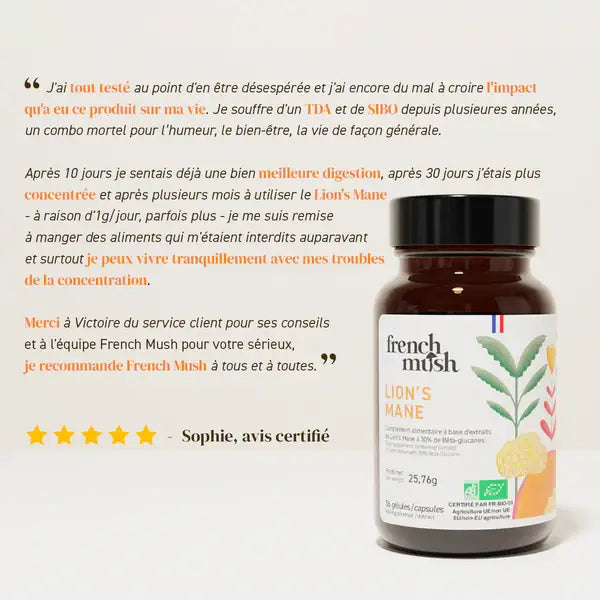 Le Lion’s Mane - Concentration - Gélules: 56 Gélules